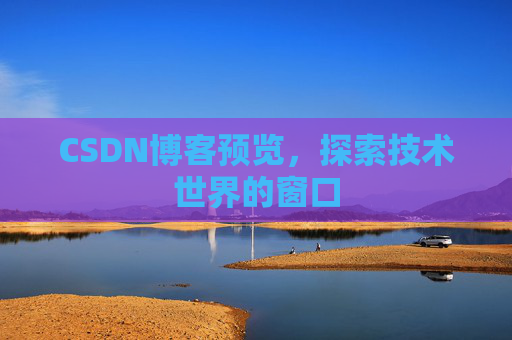 CSDN博客预览,探索技术世界的窗口